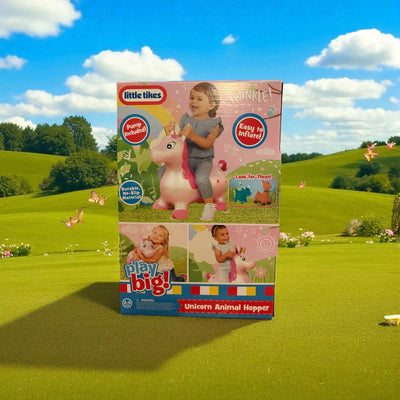 Little Tikes Unicorn Animal Hopper – Durable Bouncy Ride - On Toy with Pump for Kids Ages 2–5 - Knack'd Up