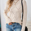 Long Sleeve Diamond Eyelet Knit Top - Knack'd Up
