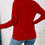 Long Sleeve Diamond Eyelet Knit Top - Knack'd Up