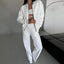 Luxe Lounge Zip Set – Two - Piece Relaxed Tracksuit with Wide - Leg Pants - Knack'd Up