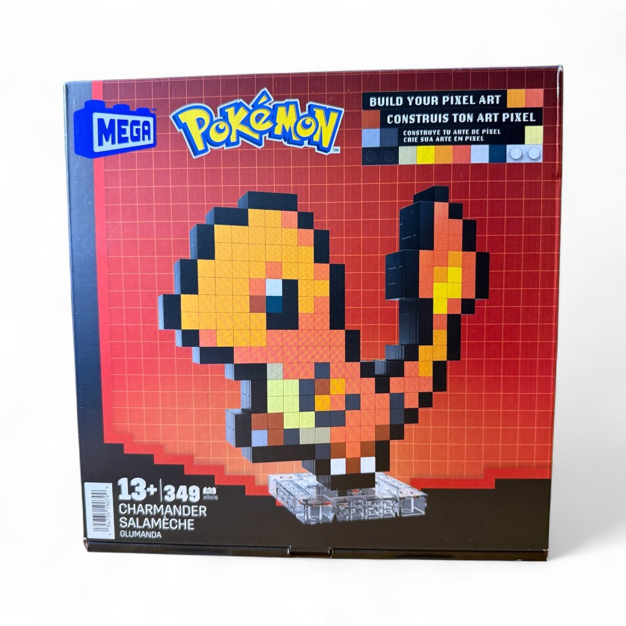MEGA Pokémon Pixel Art Charmander Build Set – Creative Building Toy for Kids, Adults & Collectors - Knack'd Up