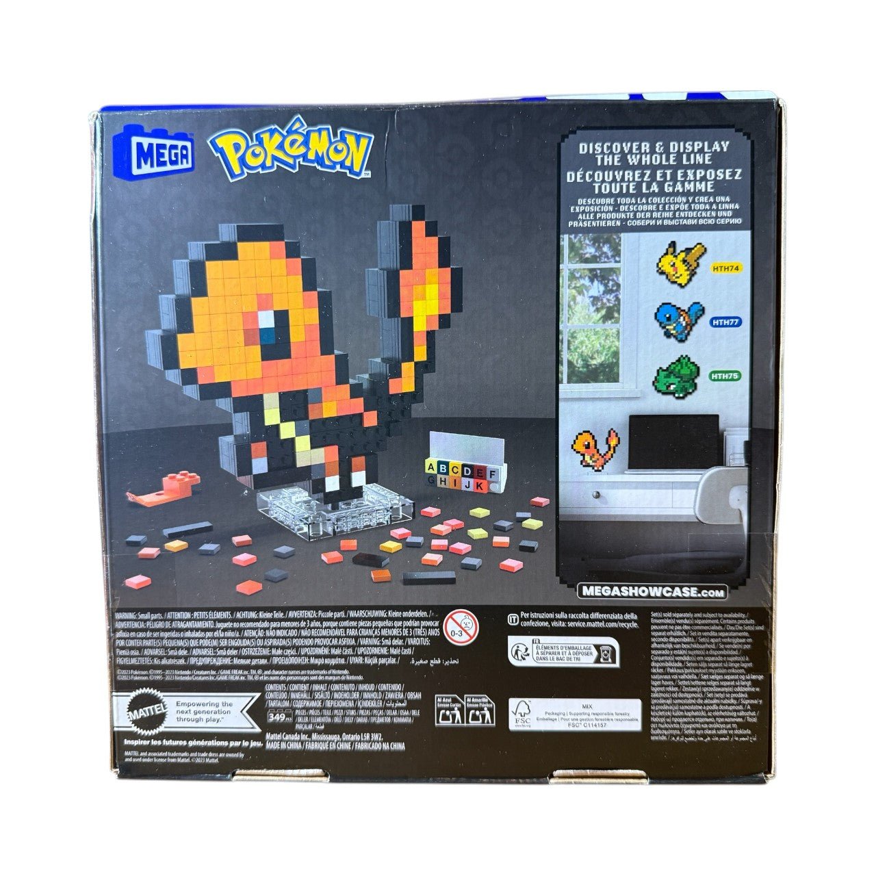 MEGA Pokémon Pixel Art Charmander Build Set – Creative Building Toy for Kids, Adults & Collectors - Knack'd Up