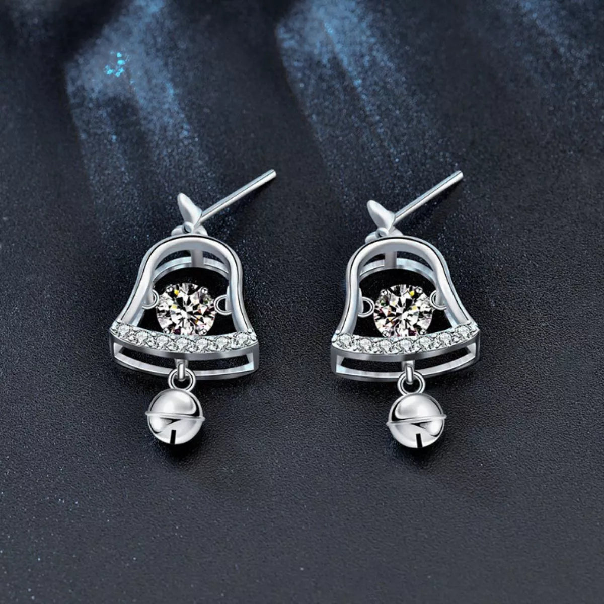 Moissanite 925 Sterling Silver Bell Earrings - Knack'd Up