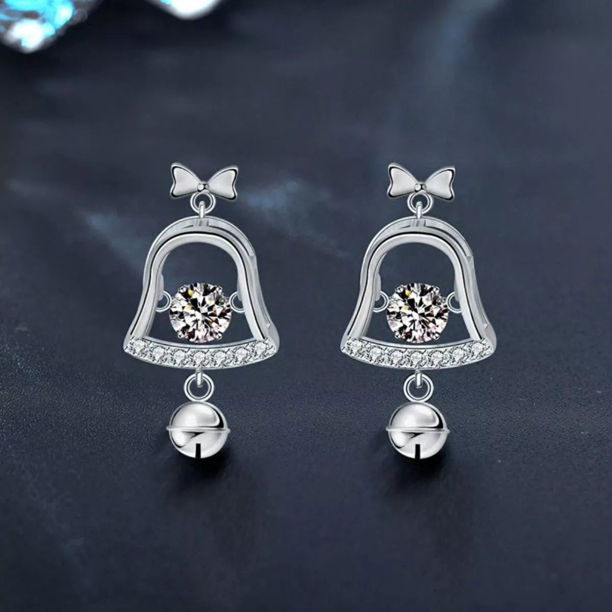 Moissanite 925 Sterling Silver Bell Earrings - Knack'd Up