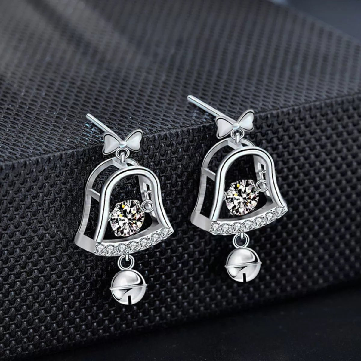 Moissanite 925 Sterling Silver Bell Earrings - Knack'd Up