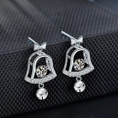 Moissanite 925 Sterling Silver Bell Earrings - Knack'd Up