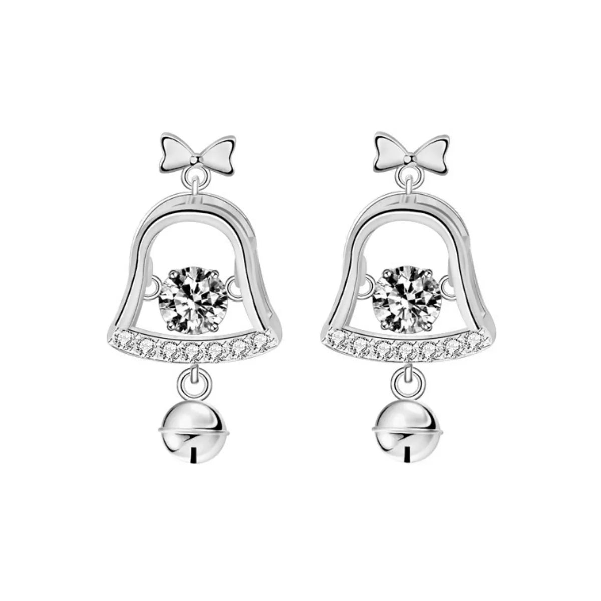 Moissanite 925 Sterling Silver Bell Earrings - Knack'd Up