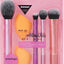 New REAL T Makeup Brush Set (5pcs) – Professional Makeup Tools for Face, Eyes & Cheeks - Knack'd Up