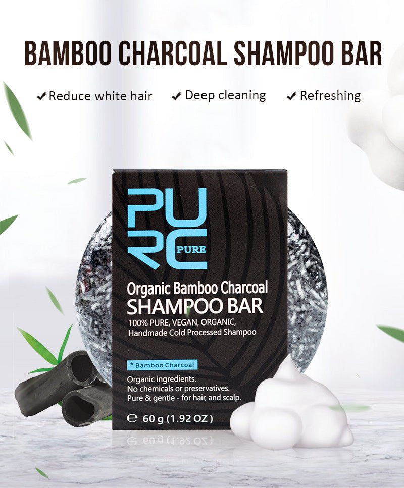 Organic Bamboo Charcoal Shampoo Bar (3 - Pack) – Detox, Purify & Revive Naturally - Knack'd Up