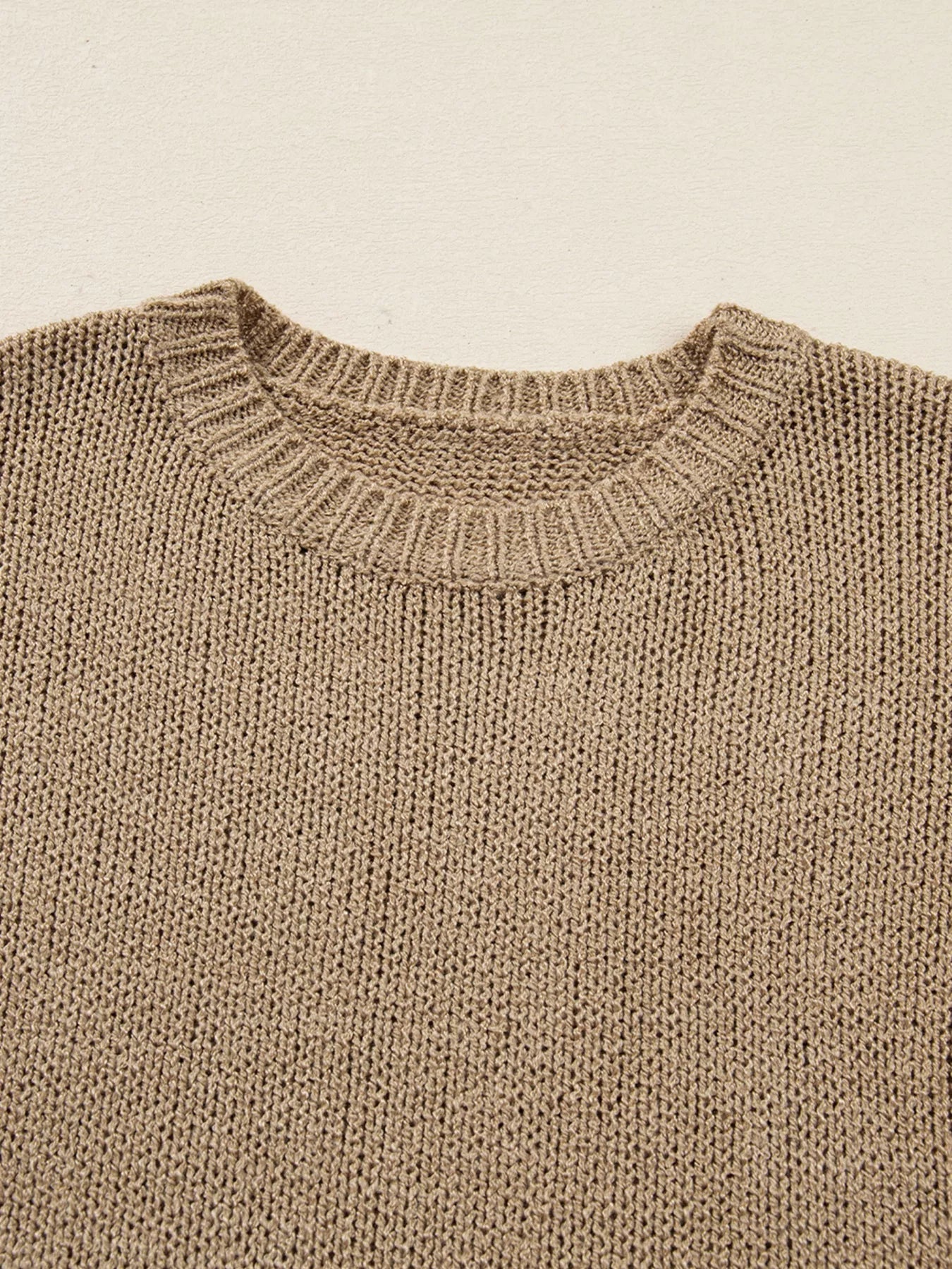 Oversize Drop Shoulder Slouchy Sweater Dress - Knack'd Up