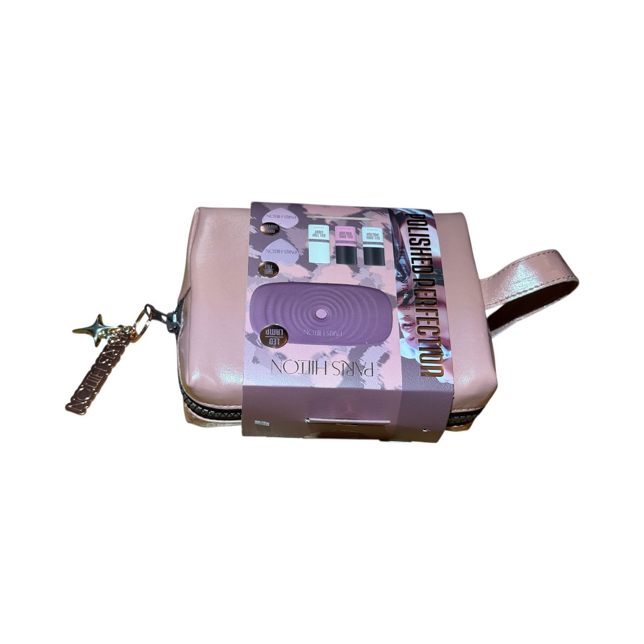 Paris Hilton Polished Perfection Gel Nail Kit – LED Lamp, Gel Polish & Nail Tools in Travel Case - Knack'd Up