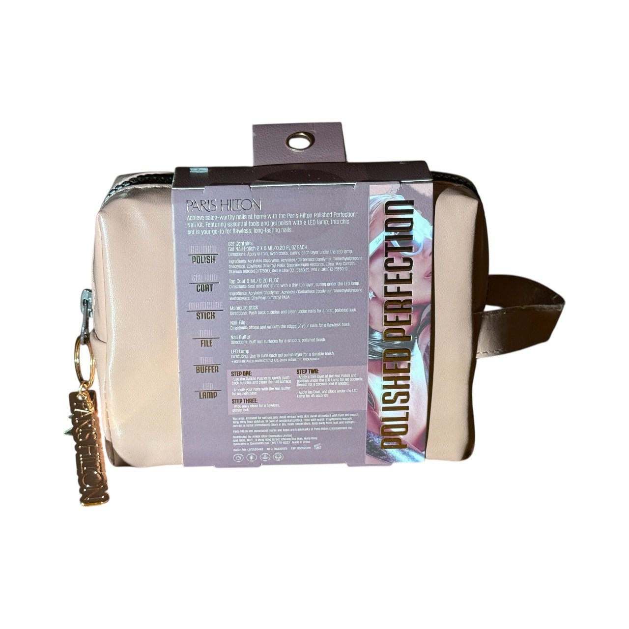 Paris Hilton Polished Perfection Gel Nail Kit – LED Lamp, Gel Polish & Nail Tools in Travel Case - Knack'd Up