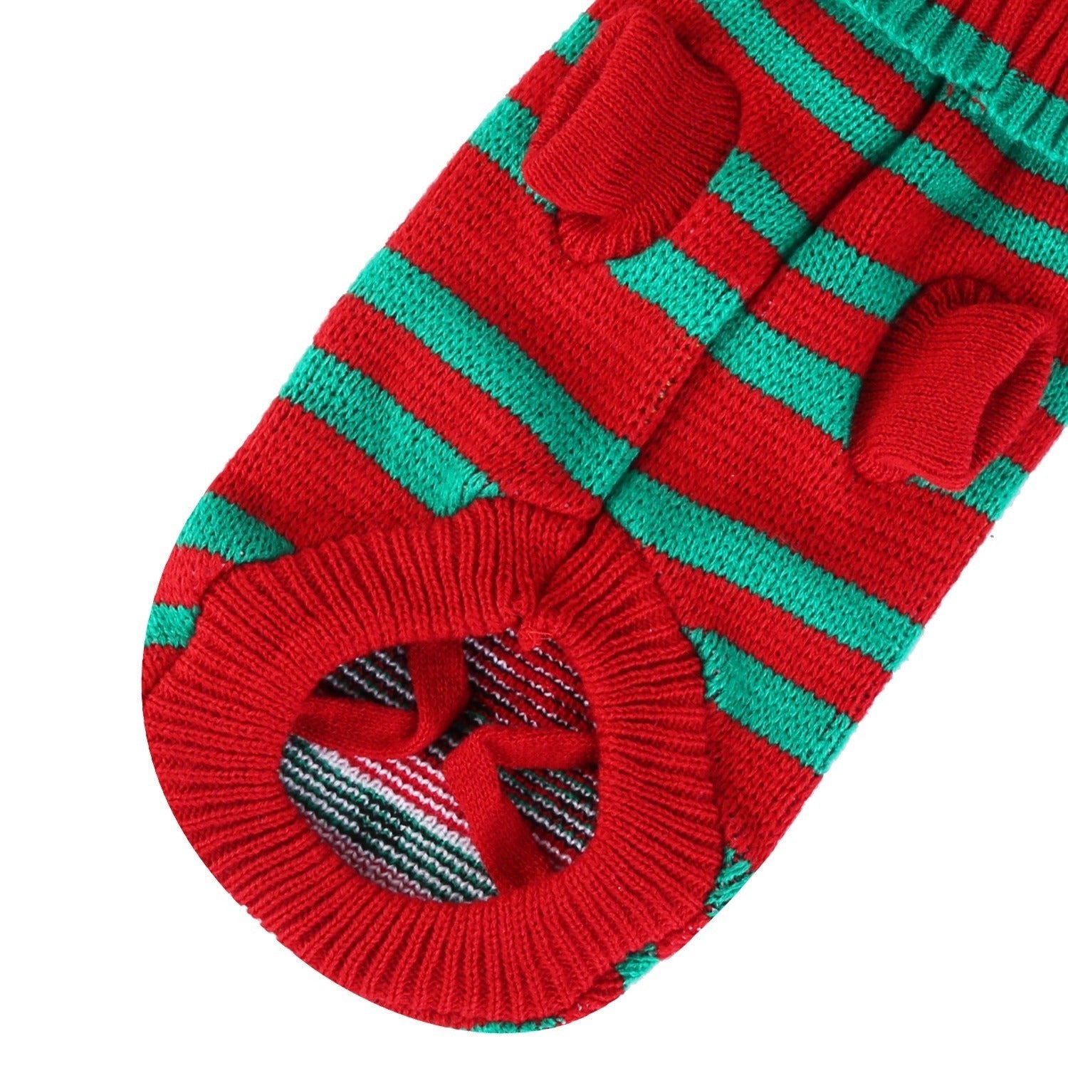 Pet Christmas Turtleneck Sweater – Snowman & Striped Holiday Knitwear for Cats & Small Dogs - Knack'd Up