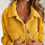 Plus Size Women’s Sherpa Fleece Jacket – Long Sleeve Lapel Coat with Pockets - Knack'd Up