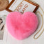 Plush Love Chain Shoulder Bag – Heart - Shaped Valentine’s Day Handbag for Women - Knack'd Up