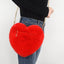 Plush Love Chain Shoulder Bag – Heart - Shaped Valentine’s Day Handbag for Women - Knack'd Up
