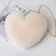 Plush Love Chain Shoulder Bag – Heart - Shaped Valentine’s Day Handbag for Women - Knack'd Up