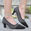 Point Toe Block Heels Pumps - Knack'd Up