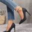 Point Toe Stiletto Pumps - Knack'd Up