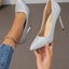 Point Toe Stiletto Pumps - Knack'd Up
