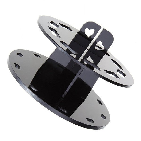 Round 10 - Hole Black Makeup Brush Holder – Sleek, Organized & Essential for Every Vanity - Knack'd Up