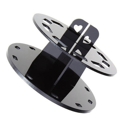 Round 10 - Hole Black Makeup Brush Holder – Sleek, Organized & Essential for Every Vanity - Knack'd Up