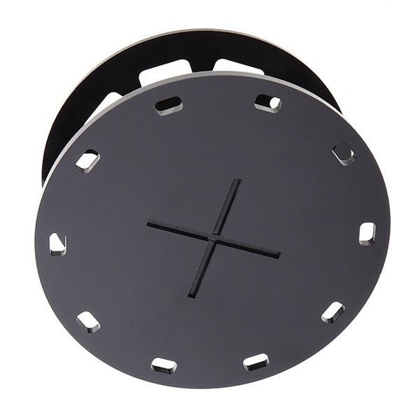 Round 10 - Hole Black Makeup Brush Holder – Sleek, Organized & Essential for Every Vanity - Knack'd Up