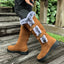 Round Toe Block Heels Boots - Knack'd Up