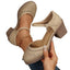 Round Toe Block Heels Pumps - Knack'd Up
