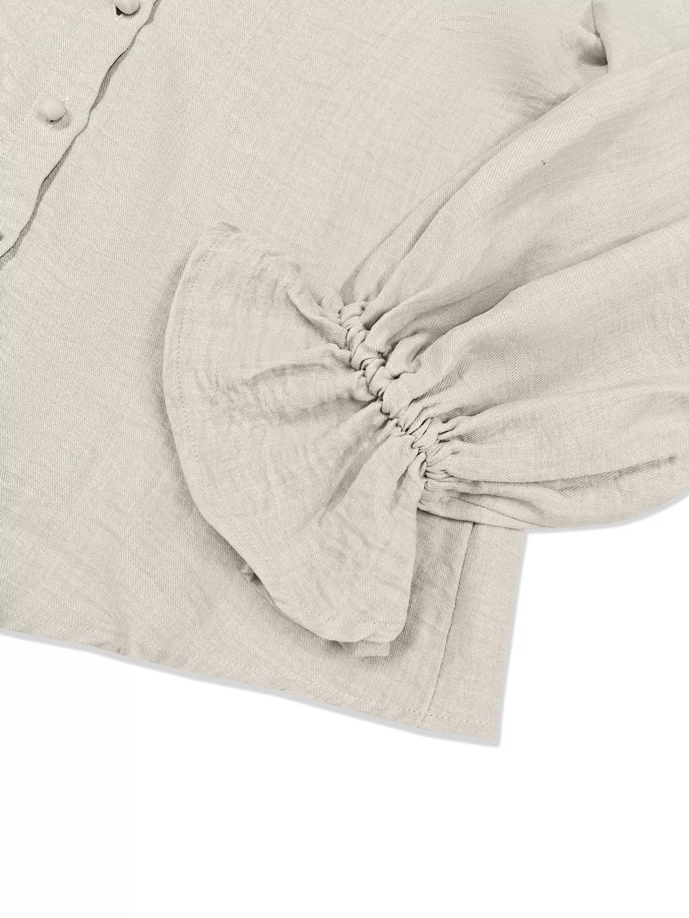 Ruffle Sleeve Shirt and Pants Set - Knack'd Up