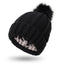 Satin - Lined Knit Pom Beanie – Frizz - Free Hair Protection Winter Hat - Knack'd Up