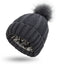 Satin - Lined Knit Pom Beanie – Frizz - Free Hair Protection Winter Hat - Knack'd Up