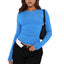 Seamless Long - Sleeve Fitted Top – Everyday Stretch Crewneck Layer - Knack'd Up