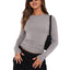 Seamless Long - Sleeve Fitted Top – Everyday Stretch Crewneck Layer - Knack'd Up