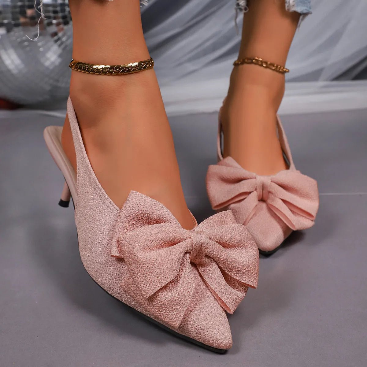 Slingback Pointed Toe Pumps - Knack'd Up