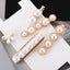 Slip - On Pearl Bow Hair Clip – Elegant Alloy Hair Accessory for Women & Girls - Knack'd Up