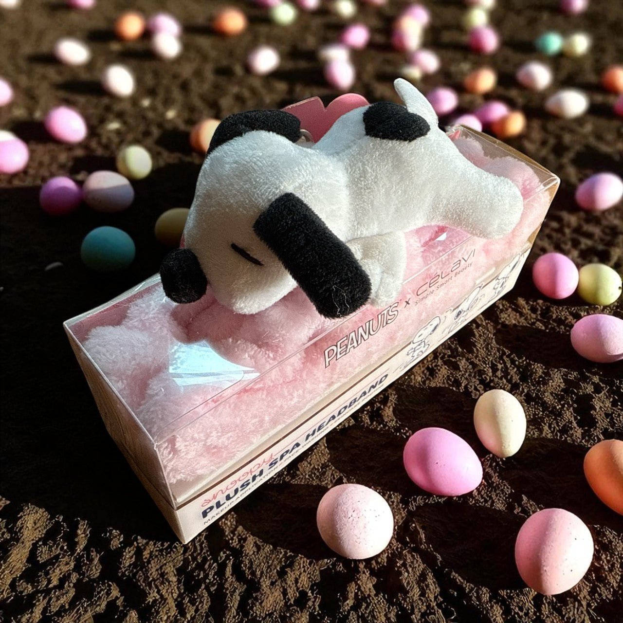 Snoopy Plush Spa Headband – Adorable Peanuts x Celavi Hair Wrap for Skincare, Makeup & Self - Care Routines - Knack'd Up