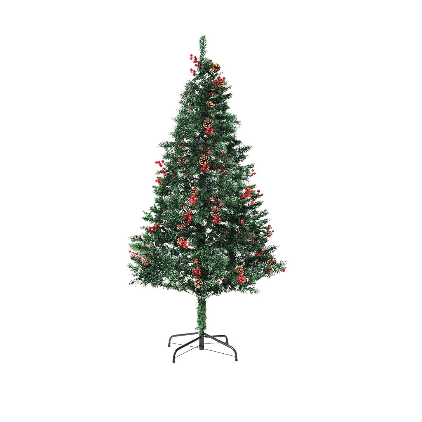 Snow - Frosted PVC Christmas Tree – Realistic Artificial Xmas Tree for Home, Office & Store Displays - Knack'd Up