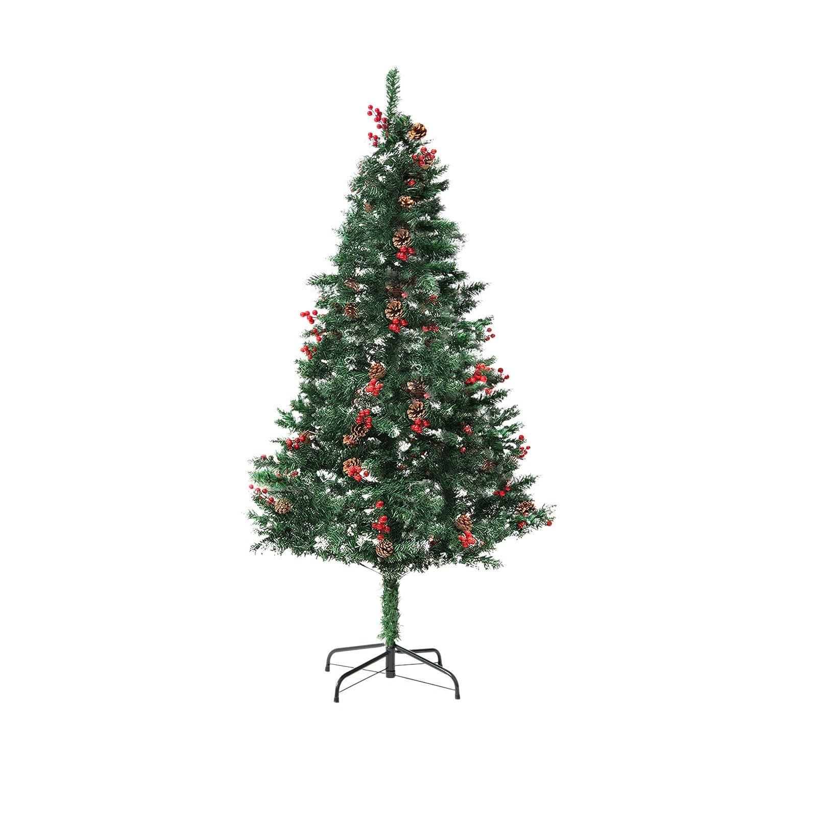 Snow - Frosted PVC Christmas Tree – Realistic Artificial Xmas Tree for Home, Office & Store Displays - Knack'd Up