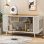 Spacious Cat House with Tempered Glass – Modern Indoor Pet Furniture for Stylish Homes - Knack'd Up