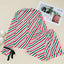 Stripe Contrast Velvet Ribbon Knot Christmas 2pcs Pajama Set - Knack'd Up