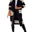 Striped Longline Open Front Cardigan - Knack'd Up