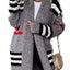 Striped Longline Open Front Cardigan - Knack'd Up