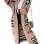 Striped Longline Open Front Cardigan - Knack'd Up