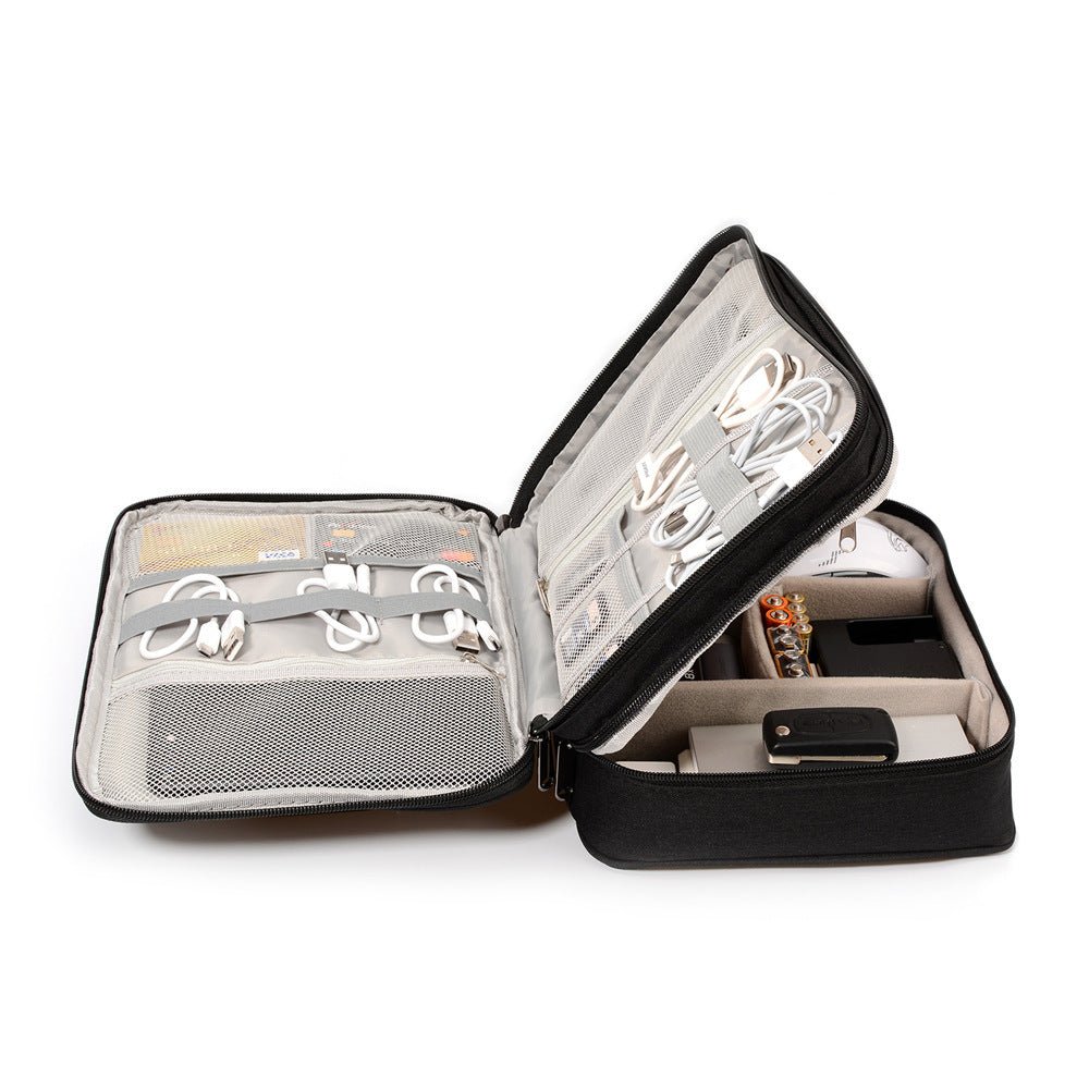 Tech Tamer Travel Organizer – Waterproof Electronics Storage Case for Cables, Chargers & Accessories - Knack'd Up