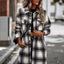 Temperament Leisure Long Plaid Tunic Cardigan Coat – Cozy Chic Fall & Winter Outerwear - Knack'd Up