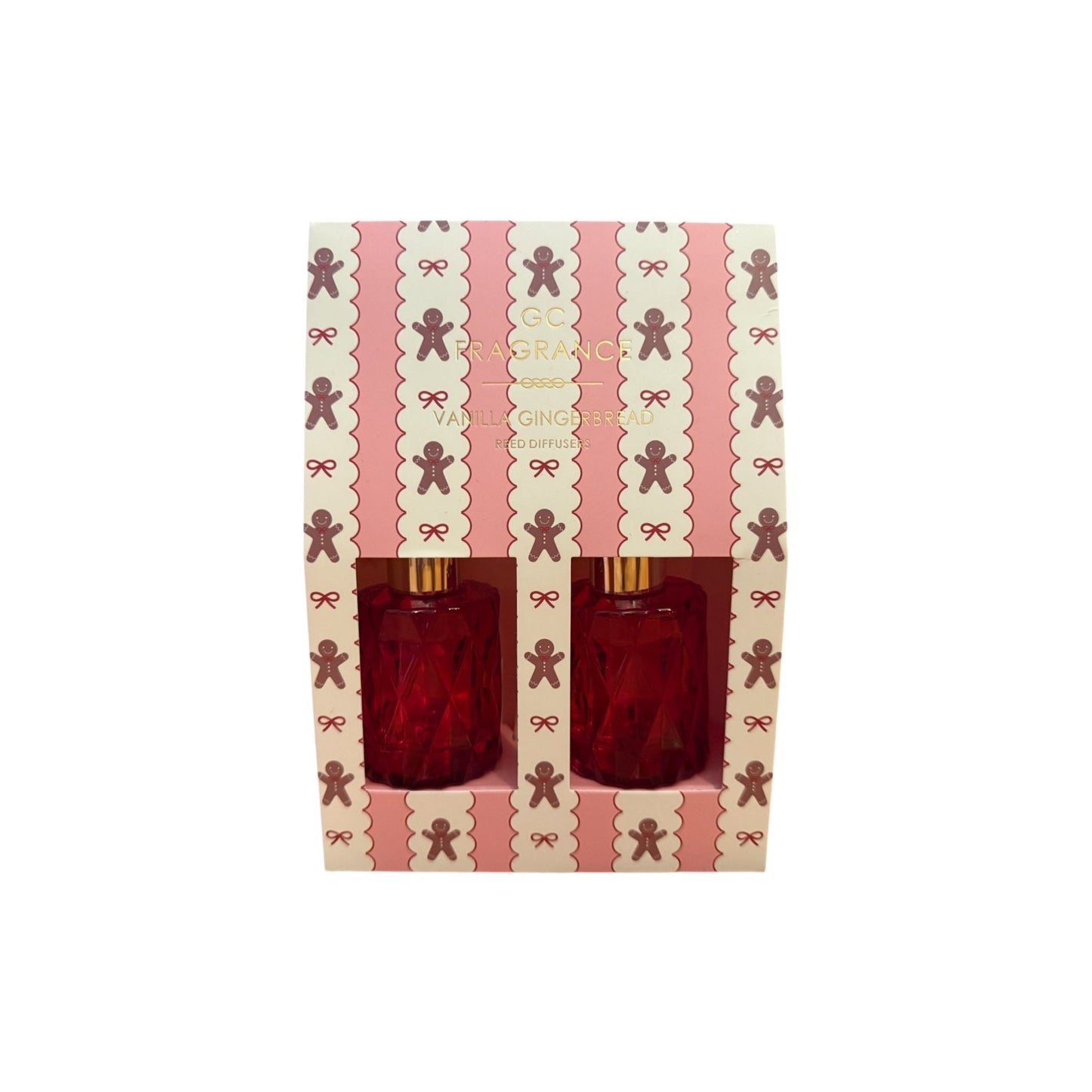 Vanilla Gingerbread Reed Diffuser Set – Holiday Home Fragrance Gift Set | Long - Lasting Scented Diffusers for Cozy Christmas Ambience - Knack'd Up