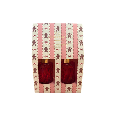 Vanilla Gingerbread Reed Diffuser Set – Holiday Home Fragrance Gift Set | Long - Lasting Scented Diffusers for Cozy Christmas Ambience - Knack'd Up