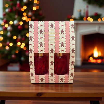 Vanilla Gingerbread Reed Diffuser Set – Holiday Home Fragrance Gift Set | Long - Lasting Scented Diffusers for Cozy Christmas Ambience - Knack'd Up