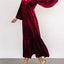 Velvet Tiered Long Sleeve Midi Dress - Knack'd Up